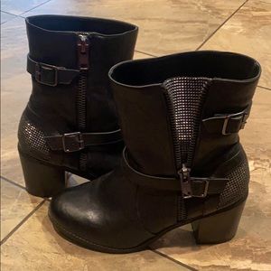 Black torrid boot. Super cute with rhinestones